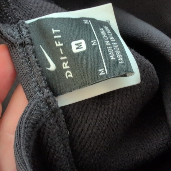 Nike Studio Front Tie Stretch Jersey Yoga Top Black Size Medium V-Back - Picture 9 of 16